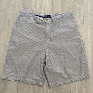 🔥BUNDLESALE Mens 36 John Ashford flat front striped shorts